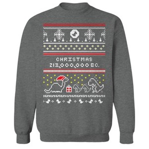Rerun Island Men's Ugly Sweater   Christmas Long Sleeve Graphic Cotton Pullover Sweatshirt - 1 of 1