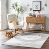 Nuloom Kinslee Graphic 3x5 Machine Washable Accent Indoor Area Rug for Living Room Bedroom Dining Room Nursery Entryway Kitchen, Light Grey/Black - 2 of 4