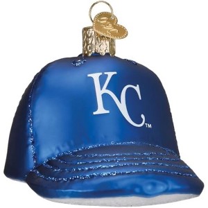 Old World Christmas Blown Glass Ornament for Christmas Tree, Kansas City Royals Cap - 1 of 3