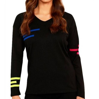 Women's Long Sleeve V-Neck Top - ANGEL
