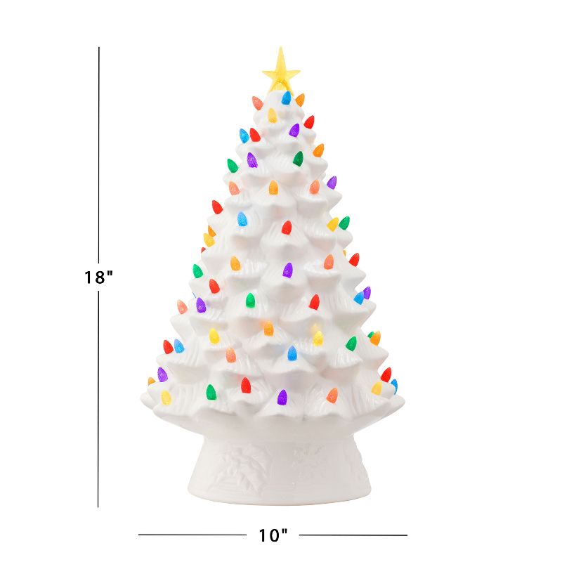 Mr. Christmas Large Nostalgic Ceramic LED Christmas Tree, 4 of 9