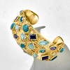 Ross-Simons 14.00 ct. t.w. Multi-Gemstone Cuff Bracelet in 18kt Gold Over Sterling - 3 of 4