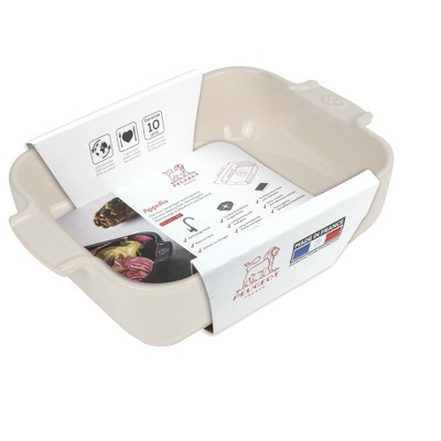 Ecru Ceramic Rectangular Casserole Dish, 11.25"