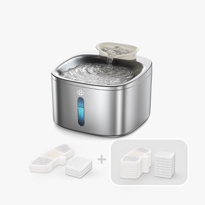 Oneisall PW03 Stainless Steel Cat Water Fountain – 3.5L/118oz, Quiet, Auto, w/11 Filters
