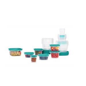 Rubbermaid Flex and Seal Food Storage Conatiners in Teal, 42 Piece Set - 1 of 4