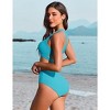 AI'MAGE Womens Bikini Set 2025 High Waisted Two Piece Swimsuit Sporty Cutout Bathing Suit - 2 of 3