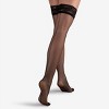 LECHERY Women's Matte Silky Backseam Thigh Highs (1 Pair) - 3 of 4