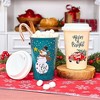 The Lakeside Collection Ceramic Holiday Mugs with Lid - 3 of 4