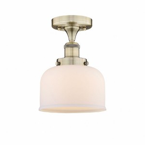Bell - 1 Light Semi-Flush Mount In Industrial Style-8.25 Inches Tall and 6.5 Inches Wide - 1 of 1
