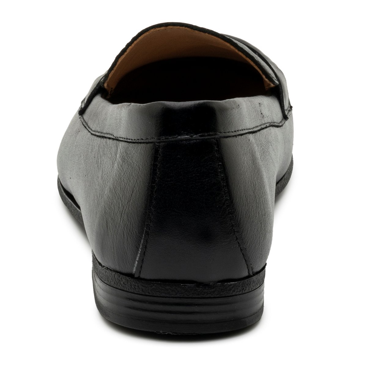 Женские туфли Alpine Swiss Helen Womens Leather Penny Loafers Comfortable Slip On Flat Shoes Dressy Professional Work Flats Black 6 — фото 7