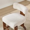 Spruce&Spring Upholstered Boucle Dining Chair with Solid Wood Frame - 4 of 4