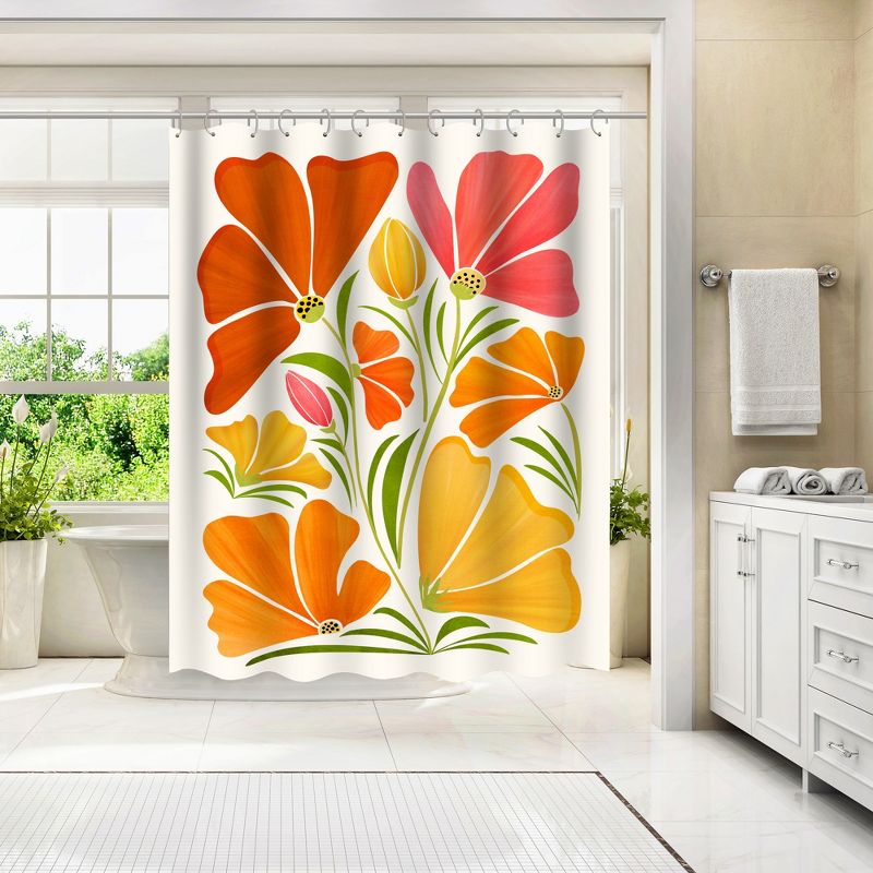 Americanflat 71" x 74" Shower Curtain Style 4 by Modern Tropical, 3 of 6