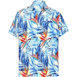 HAPPY BAY Mens Hawaiian Shirts Short Sleeve Button Down Shirt Men's Casual Shirts Vacation Aloha Beach Summer Party Shirts for Men Funny - 1 of 4
