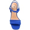 Journee Collection Womens Skiler Tru Comfort Foam Open Square Toe Block Heel Sandals Blue 9 - 4 of 4