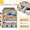 Kids Toy Storage Organizer with 17 Storage Bins, 5-Tier Bookshelf Playroom Open Storage Furniture Pull-Out Drawers Children Bookshelf Toddlers - 4 of 4