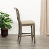 NicBex Dining Chairs Upholstered Chair Counter Height Chairs Leather Accent Seat for Dining Room, Bedroom - 4 of 4