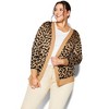 Avenue Women's Plus Size Longline Print Cardigan - 4 of 4