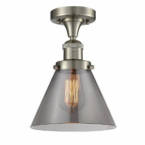 Cone - 1 Light Semi-Flush Mount In Industrial Style-11.5 Inches Tall and 7.75 Inches Wide - 1 of 1