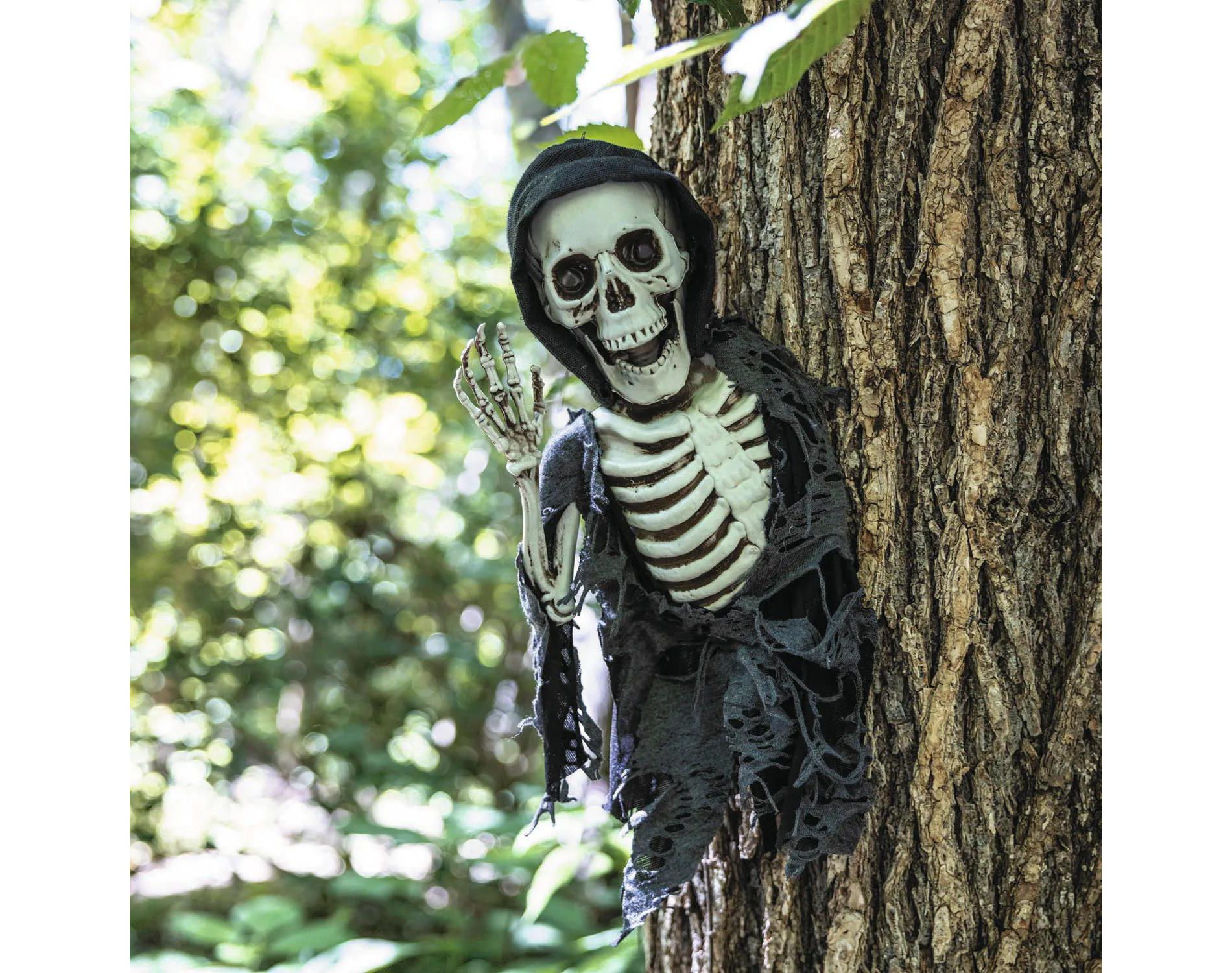 ATC 15 3/4" Hanging Waving Skeleton Reaper Creeper Halloween Decoration