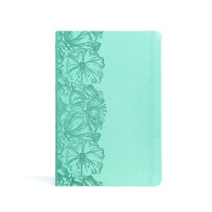 CSB Large Print Thinline Bible, Value Edition, Light Teal Leathertouch - by  Csb Bibles by Holman (Leather Bound) - 1 of 1