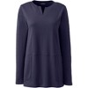 Lands' End Women's Cotton Polyester Long Sleeve Tunic with Pockets - 2 of 2
