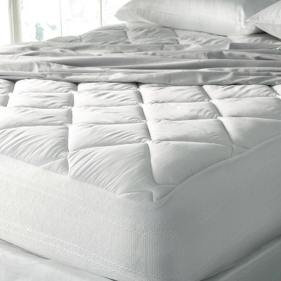 Eddie Bauer King Medium Plush Premium Cotton 400 Thread Count Mattress Pad: Stain-Resistant, OEKO-TEX Certified