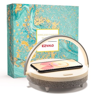 4-IN-1 Touch Music Table Lamp Gift for her - EZVALO™: Wireless Charger,Portable Speaker,Dimmable LED