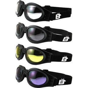 4 Pairs of Birdz Eyewear Parrot Safety Goggles with Clear, Smoke, Yellow, Purple Lenses - 1 of 4