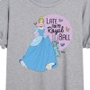 Women's - Disney Princess - Late For My Ball Oversized Graphic T-Shirt - 2 of 4