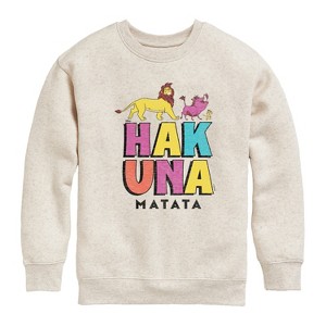Boys' - Disney - The Lion King Graphic Long Sleeve Fleece Sweatshirt - 1 of 4