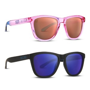 2 Pairs of Epoch Eyewear Lutzka Glasses with Blue Mirror, Rose Gold Mirror Lenses - 1 of 2