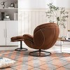 Streamdale Accent chair TV Chair Living room Chair with Ottoman-BROWN - 4 of 4