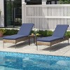 Crestlive Products Patio Outdoor Chaise Lounge Cushion Beige 2 PC - 2 of 4
