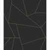 RoomMates Brilliant Black/Gold Peel and Stick Wallpaper - 2 of 4