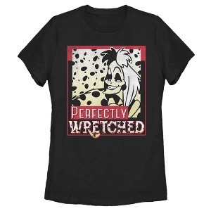 Women's One Hundred and One Dalmatians Cruella De Vil Perfectly Wretched Poster T-Shirt - 1 of 4