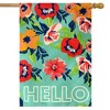 Briarwood Lane House Flag 40x28 For Outdoor Hello Floral Spring Burlap For Spring House Flag - 2 of 4