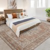 Garvee Area Rug Machine Washable Runner for Hallway Vintage Distressed Floral Medallion Accent Bedroom Living Room Throw Rug Ultra-Thin Non Slip Rug - 4 of 4