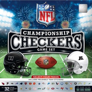 MasterPieces Officially licensed NFL League-NFL Checkers Board Game for Families and Kids ages 6 and Up - 1 of 4