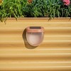 Vego Garden Rippled Solar Plastic Outdoor Wall Lights - 2 of 4