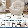 Lazy Chair Modern Soft Comfortable Reading Lounge Accent Sofa Chair with Armrest Side Pocket and Ergonomic Design for Living Room Bedroom - 4 of 4