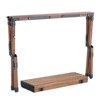 VisioGear Folding Outdoor Table, Rectangular Table for Indoor, Outdoor Camping, Picnics, Brown, 37"*23.43"*18.85" - 2 of 4