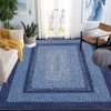 Washable Area Rug, Vintage Accent Rug, Braided Print Carpet, Low Pile Non-Shedding Kitchen Rugs with Non Slip Backing, Foldable Rug - 2 of 4