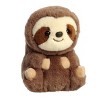 Aurora Mini Seth Sloth Rolly Pet Round Stuffed Animal Brown 5" - 2 of 4