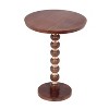 NicBex Modern Solid Wood Round End Table with Unique Base,Natural Side Table,Coffee Table for Bedroom,Living Room - 3 of 4