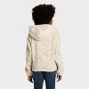 Girls' Hello Kitty Woobie Hooded Zip-Up Sweatshirt - Ivory - 3 of 4