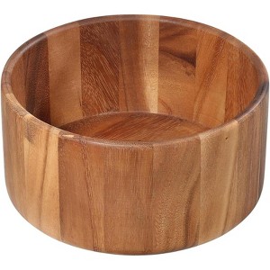 Zassenhaus Acacia Wood Salad Serving Bowl, Medium 9.8" diameter by 5" High - 1 of 3