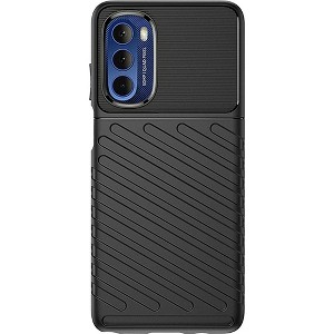 SAHARA - Venture Series Hard Shell Slim Case for Motorola Moto G Stylus 5G - Black - 1 of 4