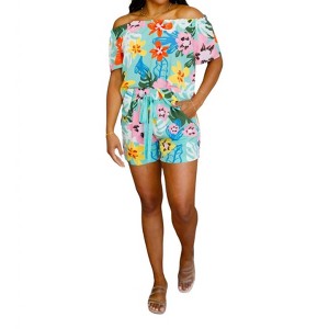 Women's Hawaii's Finest Floral Top - Cotton Bleu - 1 of 4