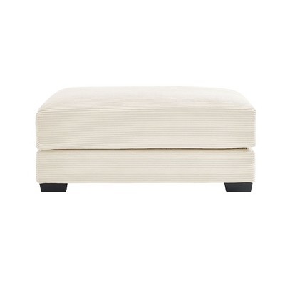 CAVINAS 46"W Home Modular Ottoman for Sectional Sofa,Soft Corduroy Footrest Ottoman for Bedroom,Modern Ottoman with Solid Wood Frame