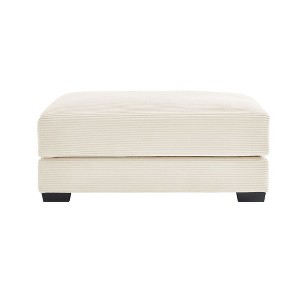 CAVINAS 46"W Home Modular Ottoman for Sectional Sofa,Soft Corduroy Footrest Ottoman for Bedroom,Modern Ottoman with Solid Wood Frame - 1 of 4